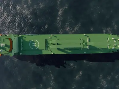 collection ships-Bulk carrier ship-tanker ship 3D model shop