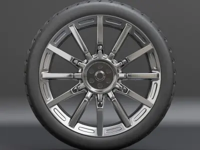 Generic car wheel N1 3D model