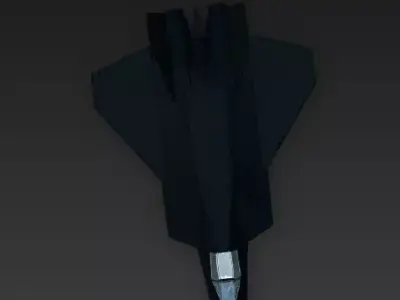 Stylized Stealth Air Superiority Fighter 3D Model Low-poly 3D model