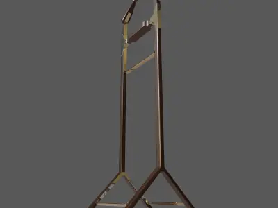 Coat Hanger 3D model Low-poly 3D model