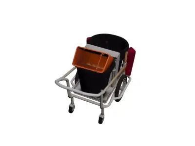 Street Sweeper Cart Road Cleaning Utility Vehicle 3D model
