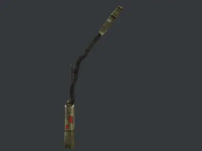 Radio Military Low-poly 3D model purchase
