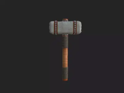 rampage hammer Low-poly 3D model