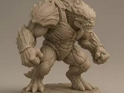 CARAPACE BRUTE  Alien Tank Class Enforcer 3 Brutal Poses 3D print model