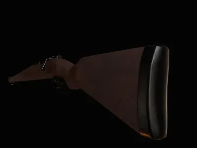 Karabiner K98 Rifle Gweher 98 Low-poly 3D model
