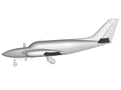 cessna 404 3D model