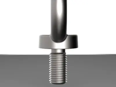 Ringbolt stainless steel swivel nut 3D model