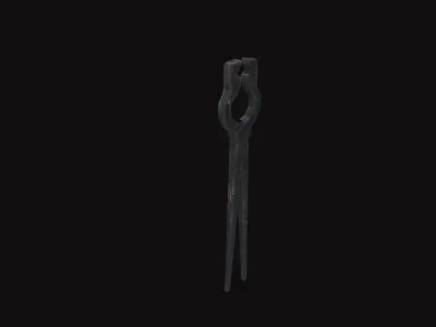  Medieval Tong Low-poly 3D model