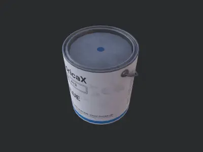 Paint Can Gallon Low-poly 3D model