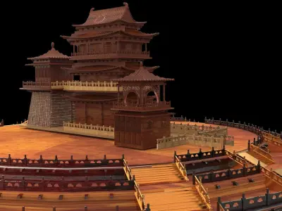 Chinese ancient palace  3D model