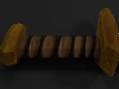 Sword Low-poly 3D model 27