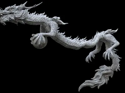 OrientalDragon 3DAnimation  purchase 3D model