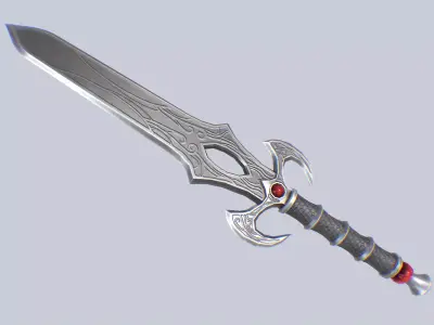 Fantasy dagger Low-poly 3D model