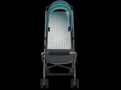Baby Stroller 3D model order