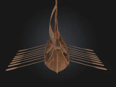 Viking Longship  The Icon of Norse Exploration and Conquest Free 3D model