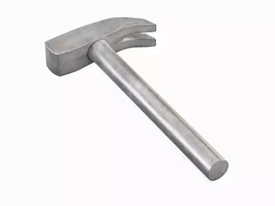 Iron Hammer Set Low-poly 3D model