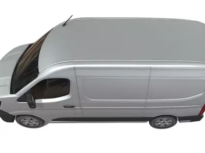 Renault Master 2024  High Quality Commercial Van 3D model