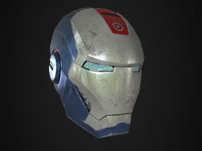 American Man Helmet 3D model