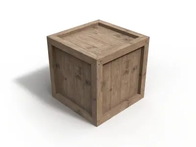 Wooden Crate 3D  3D model