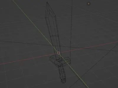 Stylized Sword Free low-poly 3D model buy