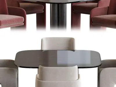 Odisseia  Chair and Goya Arflex Table 3D model