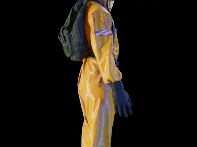 Hazmat suit 3D model