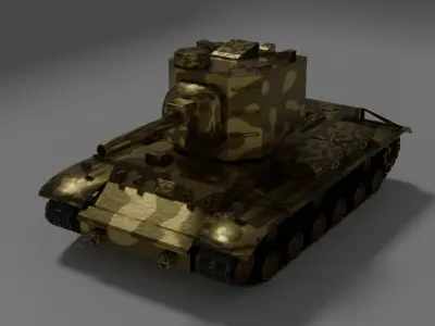 Battle Tank 2 Free 3D model