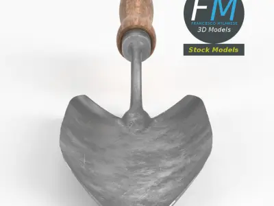 Garden trowel 3D model