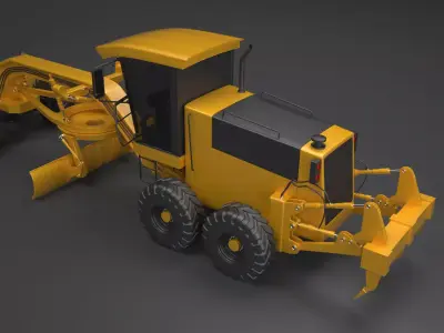 Generic Motor Grader 3D model