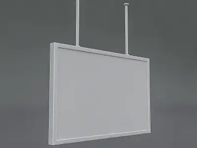 airport digital signage Low-poly 3D model