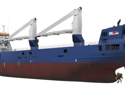 MULTIPURPOSE HEAVY LIFT FREIGHT SHIP 3D model
