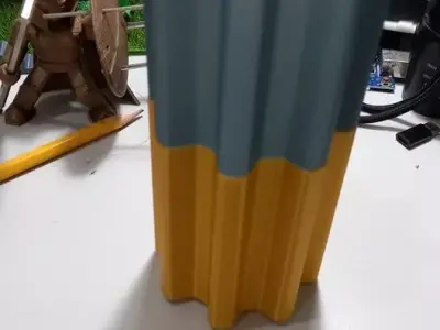Gear Vase Stackable Free 3D print model