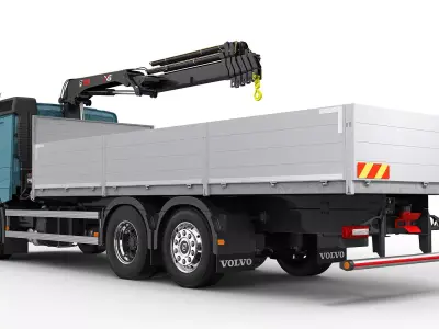 Volvo FM 2020 Crane 3D model