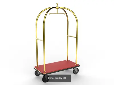 Hotel Trolley Collection 3D Model Pack