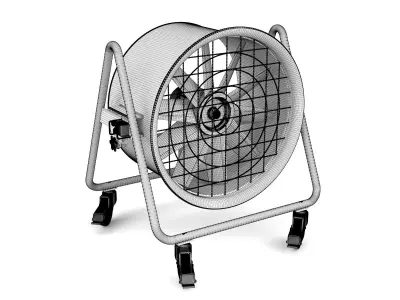 Industrial blower 3D model