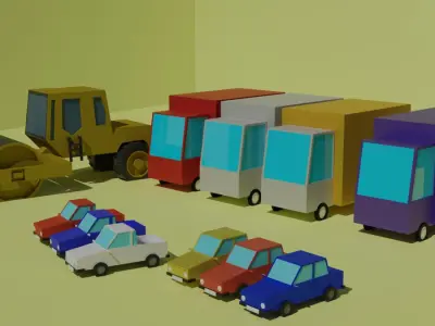 Low Poly City - Low Poly Assets Low-poly 3D model