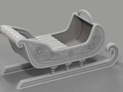 Toboggan 3D model purchase