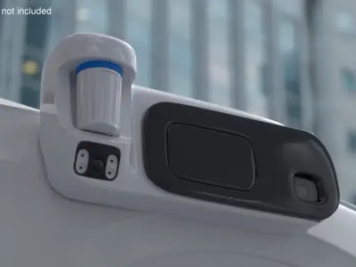 Lidar-Based Sensor System for Autonomous Vehicles White 3D model