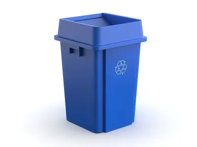 Recycling Trash Can 3D model