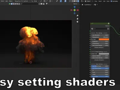 Super Realistic Explosion 7 -vdb animated 3D model