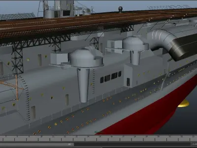 Batle ship Akagi To Japan 3D model