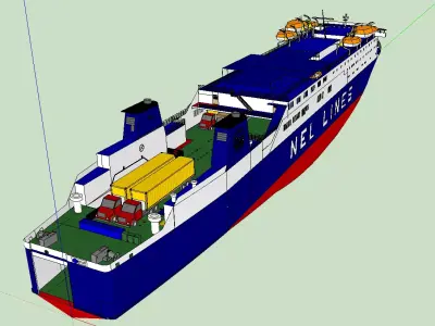 Greek Ferry Taxiarchis  3D model