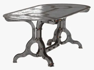 Rust Coffe Table  3D model