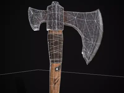 Savage RB Celtic Axe Low-poly 3D model