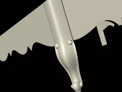 CNC bed headboard and footboard 3D model