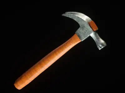 hardware-tools hammer Low-poly 3D model