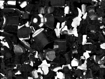 Orange Pistol 3D model