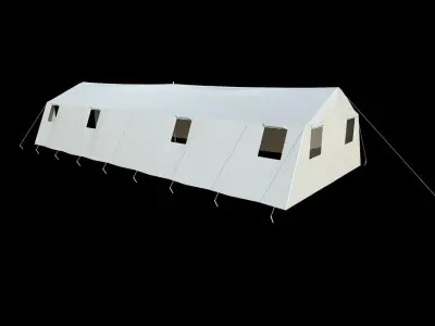 Military Tent - 5 Low-poly 3D model