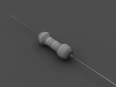 Resistor 3D model by 3dlattest