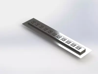 Shower linear drain 3D model